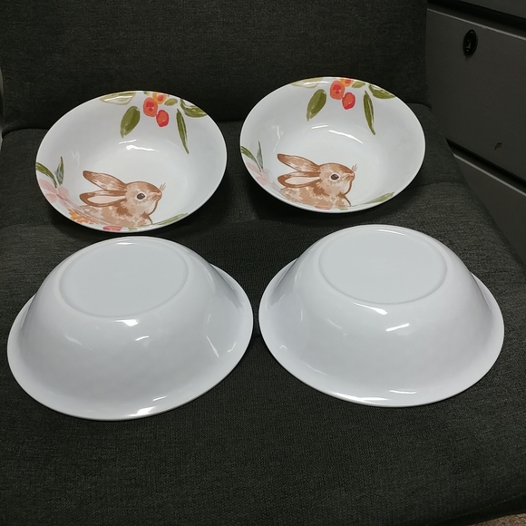 Bunny Rabbit Melamine Cereal Bowl 4pc Set - Picture 11 of 11